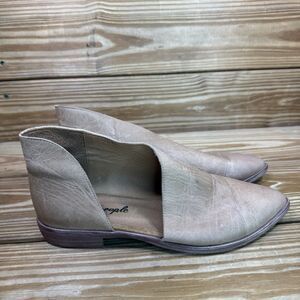 Free People Women’s Royale Dorsay Leather Pointed Toe Flats Size 38 US 7.5